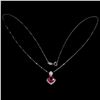 Image 1 : Natural Pigeon Blood Red Ruby Necklace