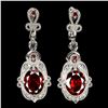 Image 1 : Natural Mozambique Garnet & White Topaz