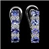 Image 1 : Natural  Violet Tanzanite Earrings