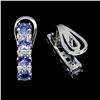 Image 2 : Natural  Violet Tanzanite Earrings
