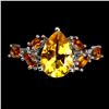 Image 1 : Natural Yellow Citrine 12x8 MM Ring