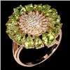 Image 2 : Natural Pear Green Peridot Ring