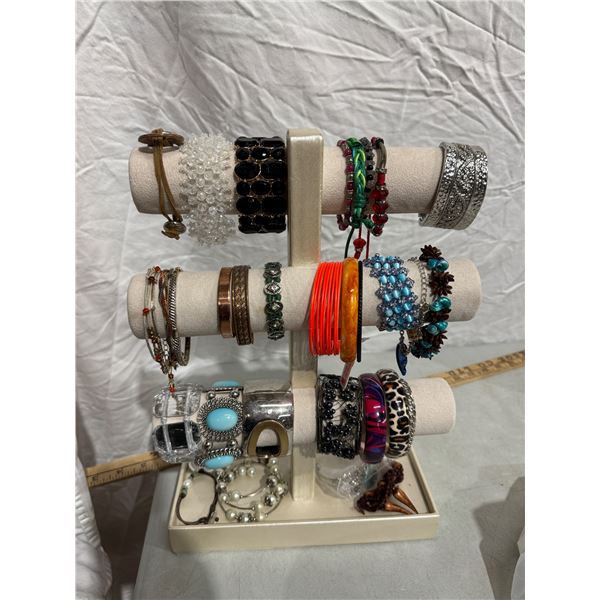 Bracelets and stand