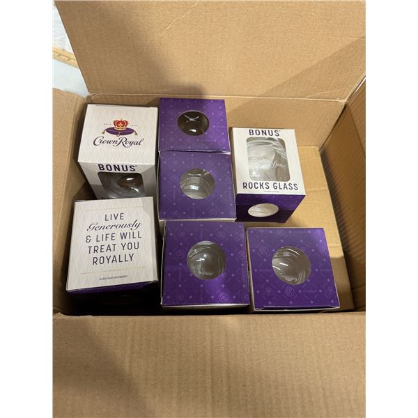 19 new crown royal rocks glasses