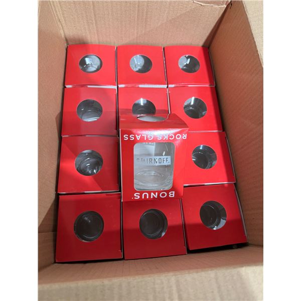 New 24 Smirnoff rocks glasses