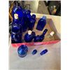 Image 1 : Blue glass bottles