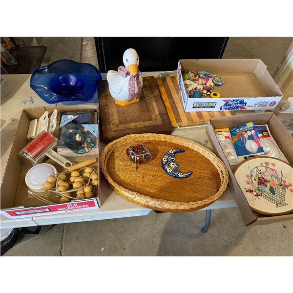 Cutting boards, magnets and other household items