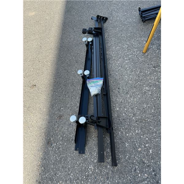 Single to queen metal. Bed rails