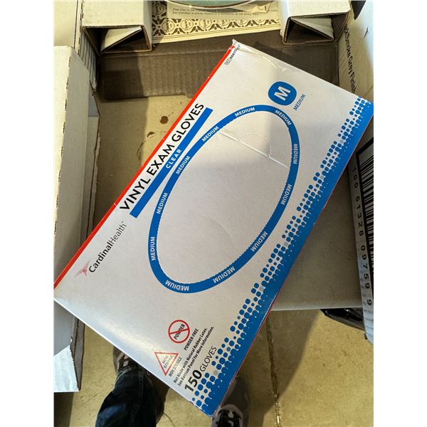 New medium vinyl exam gloves