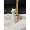 Image 2 : Llama planter with rainbow