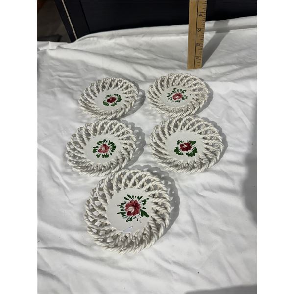 5 Italian ceramic coasters