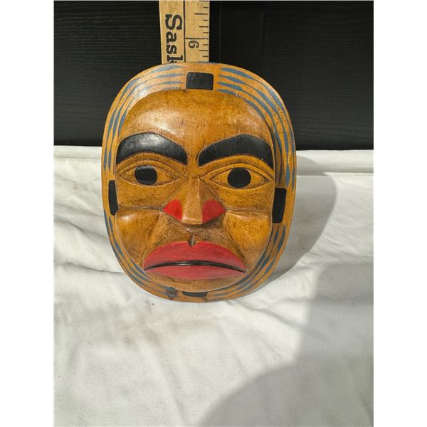 Small wooden indigenous mask -Artie George