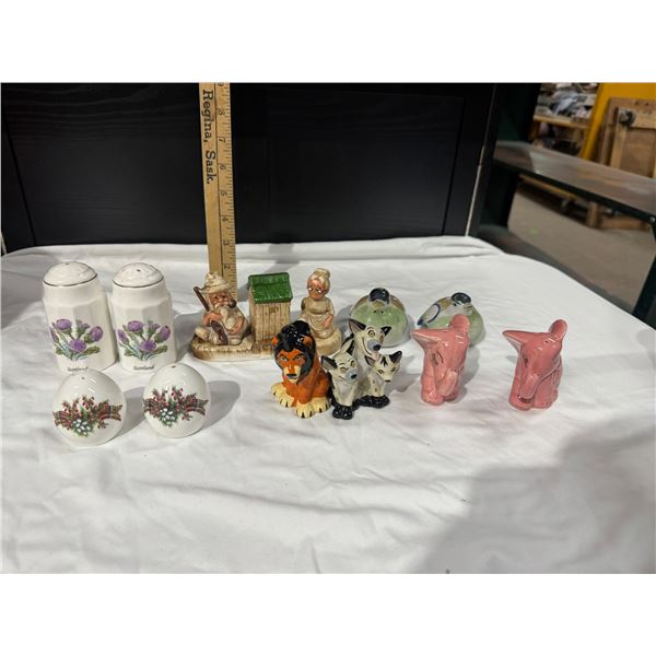 7 varieties salt & pepper shakers