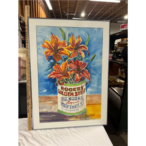 Rogers golden syrup water color -Fred Tippie