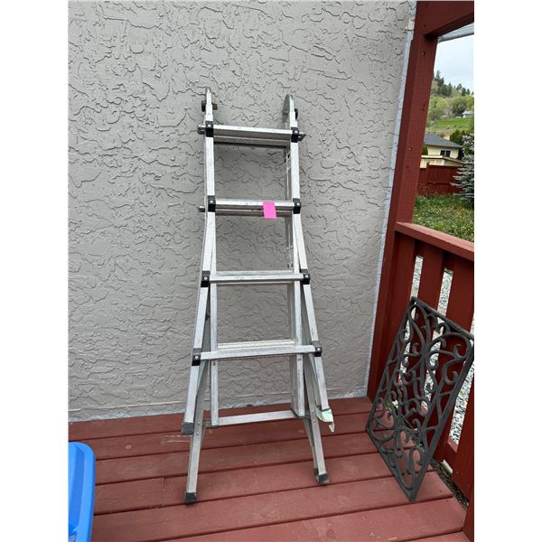 17' extension ladder step ladder 7 ft 5 3/8 inches
