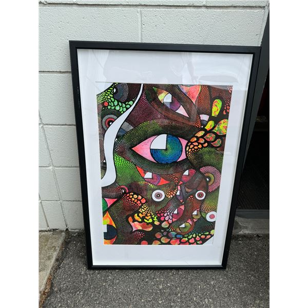 Wall hanging plexiglass glass cracked