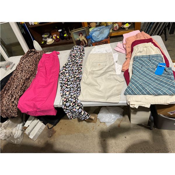 Pants and shorts assorted sizes
