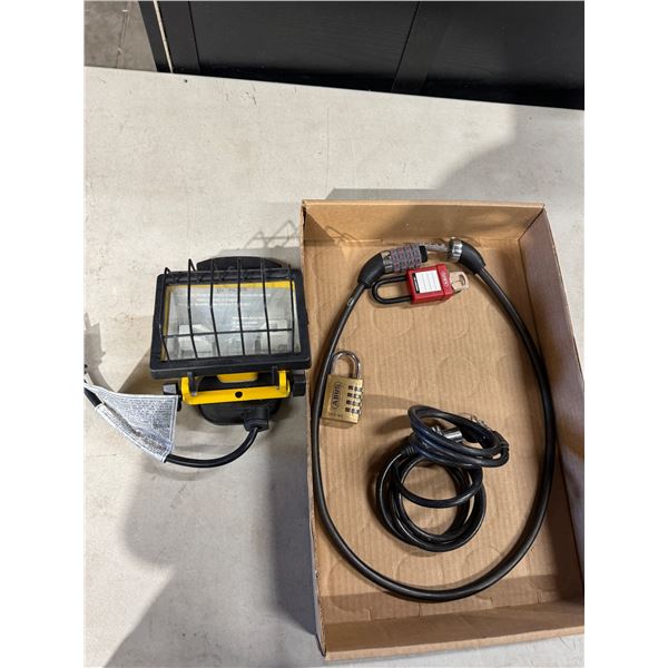 Locks and work light