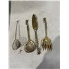 Image 2 : Antique possibly  sterling silver serving utensils unmarked