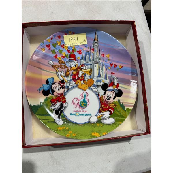 Disney world 20th anniversary plate