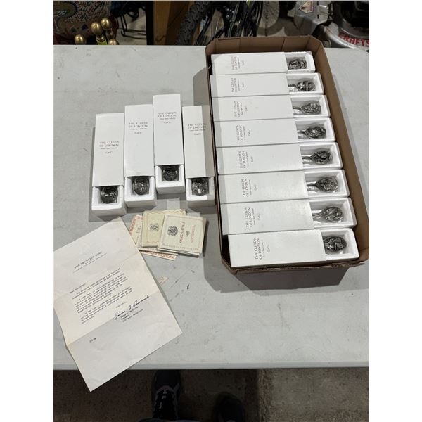 The Guilds of London pewter spoon collection