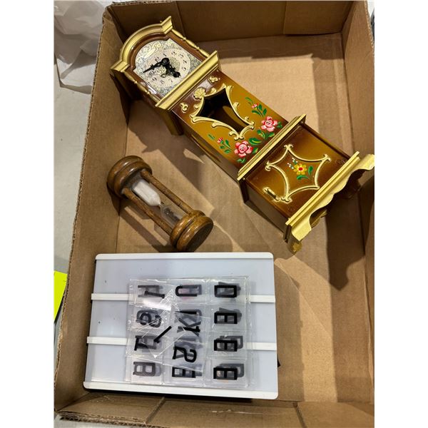 Clock and timer and sign item