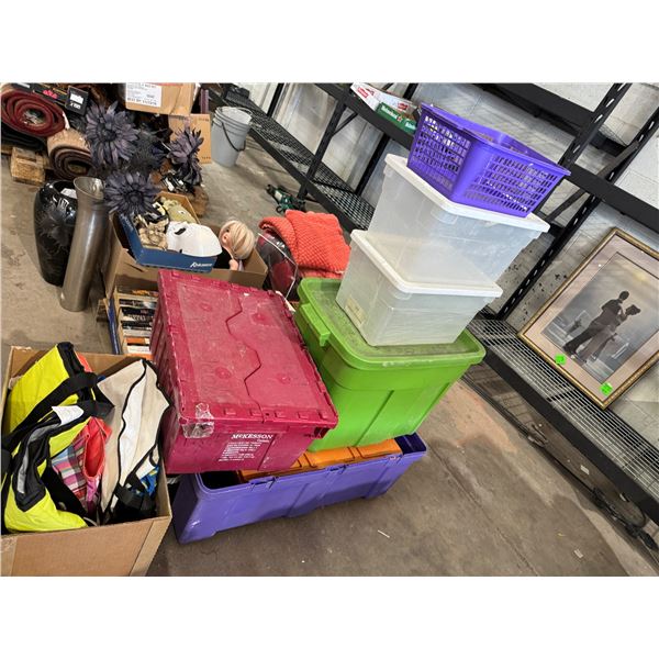 Bins and reusable bags