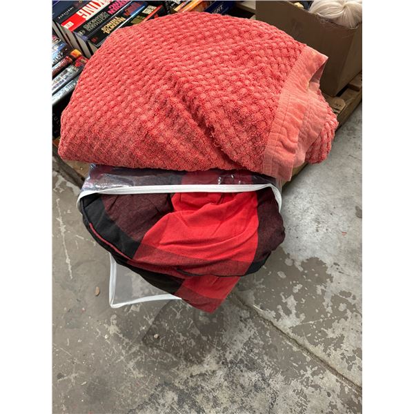 Blanket and towel