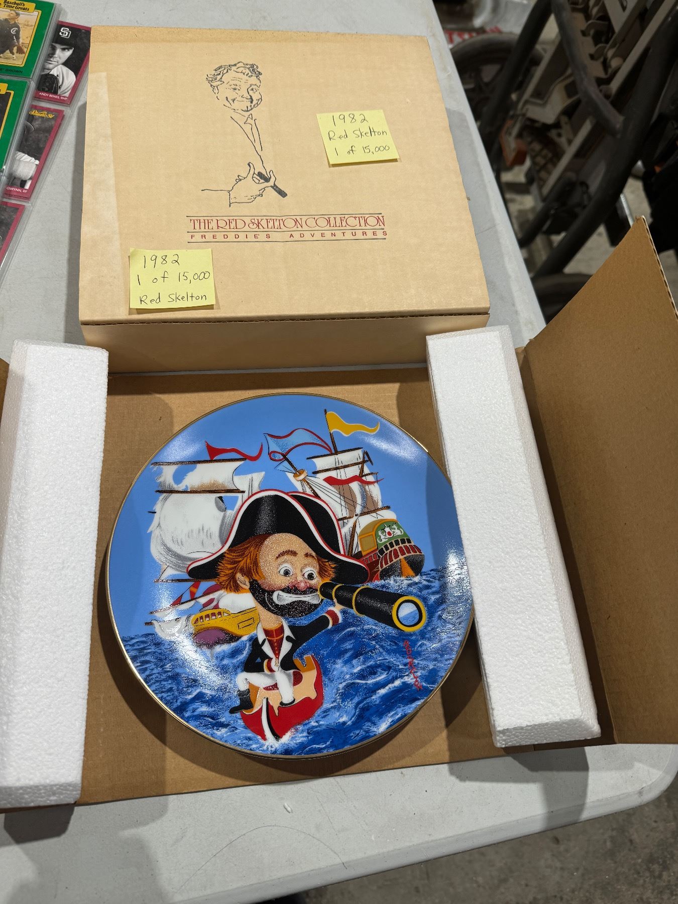 Red Skelton collector plate"captain Freddie"