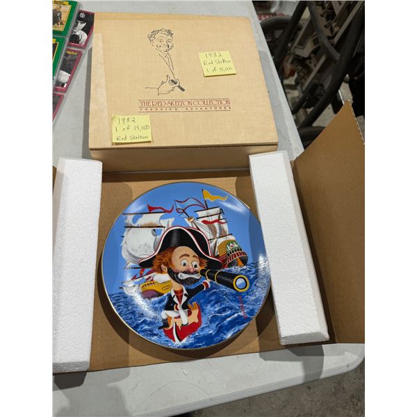 Red Skelton collector plate"captain Freddie"