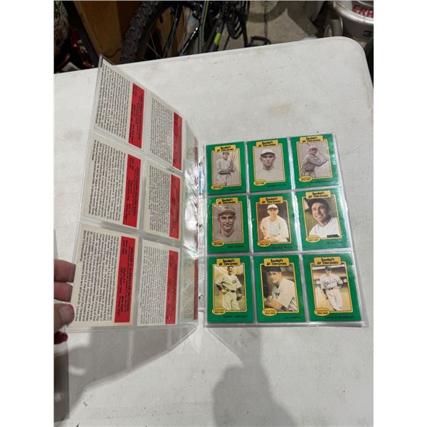 Baseball collector cards
