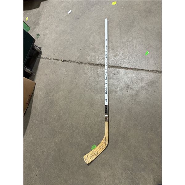 British Columbia hockey hall of fame stick