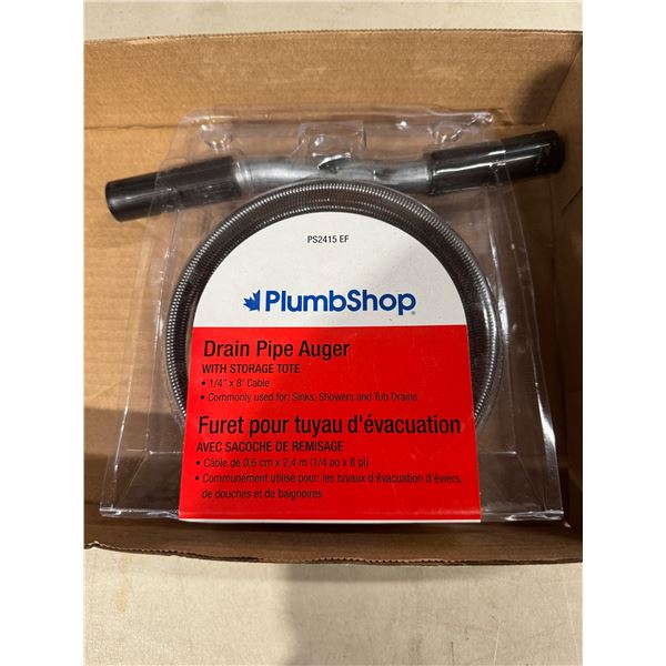 Drain pipe auger