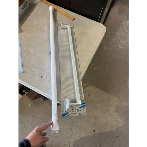 Shower rod and towel bar 24"