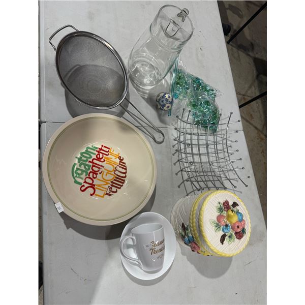 Assorted kitchen and home items