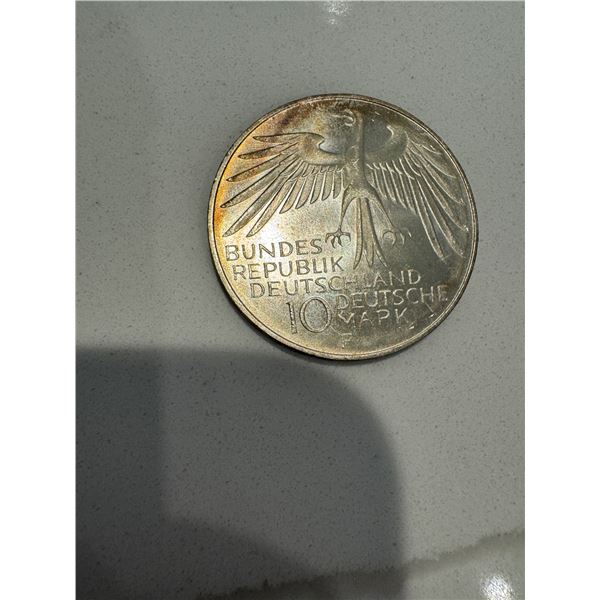 1972 G Germany 10 Deutsche Mark F