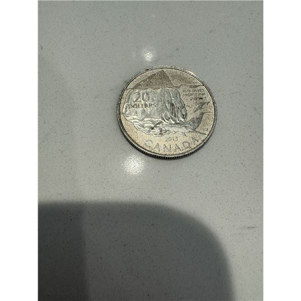2013 Canada $20 Dollar Fine .9999% Iceburg & Humpback whale