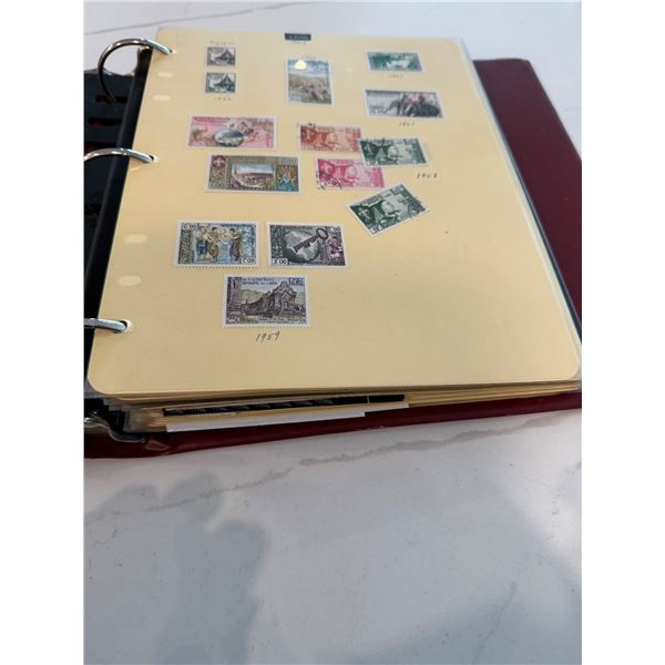 Binder of stamps
