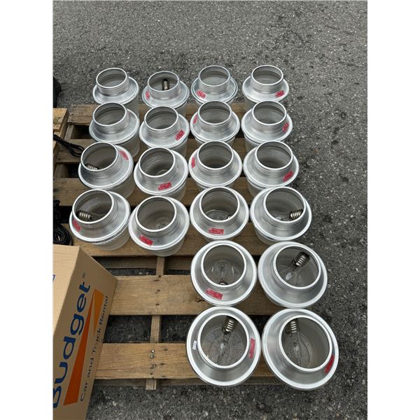 Commmercial street light lenses with bulbs