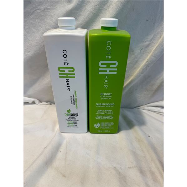Cote CH Hair hybrid conditioner and reboot clarifying shampoo