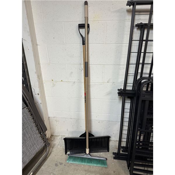 Broom and shovel