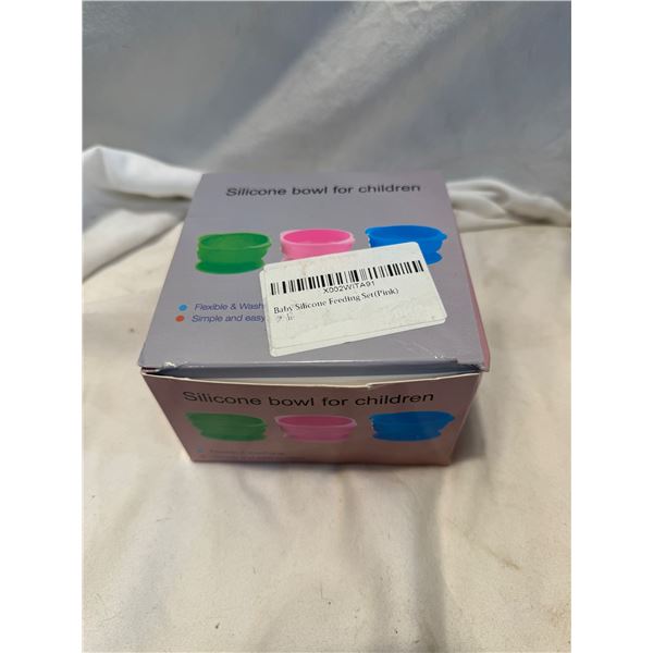 New silicon bowl and spoon