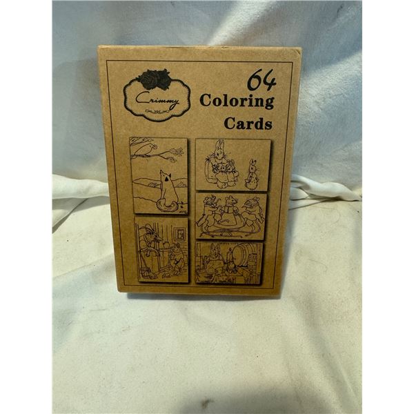 64 coloring cards