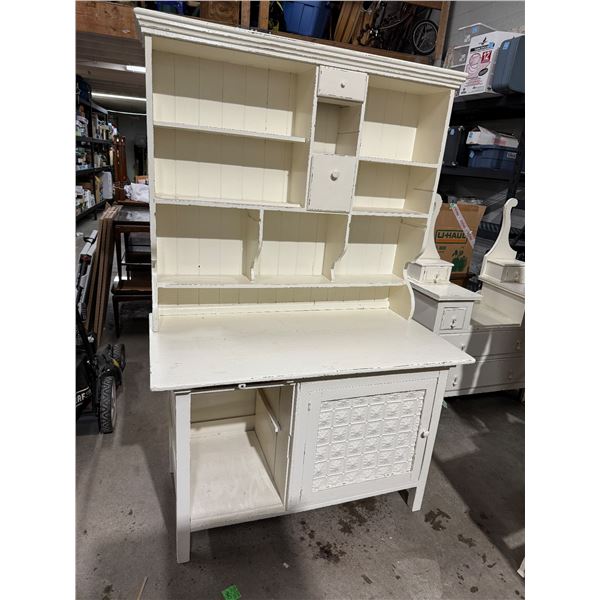 2 pc antique cabinet