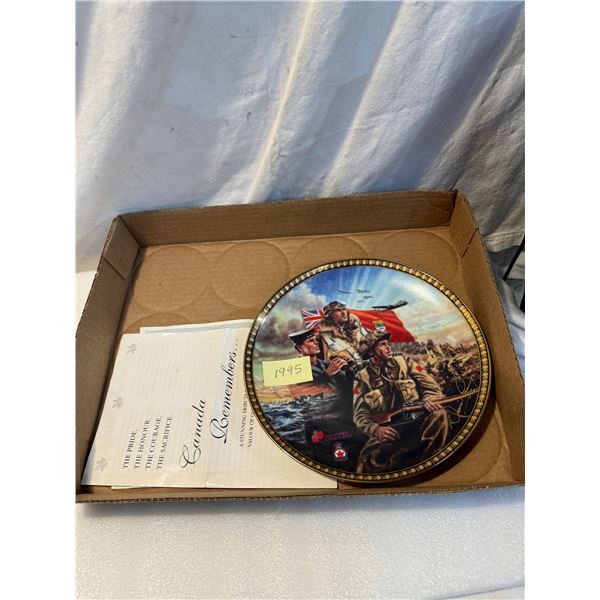 Canada remembers plate