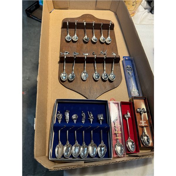 Collectors spoons Canada theme 1980-1990's
