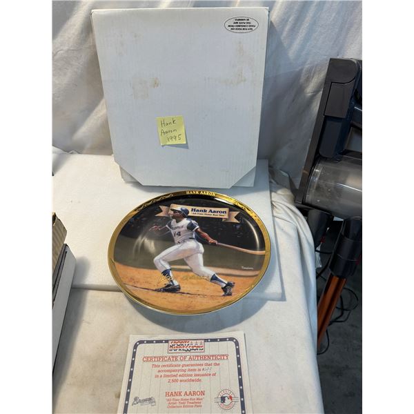 Hank Arron collector plate