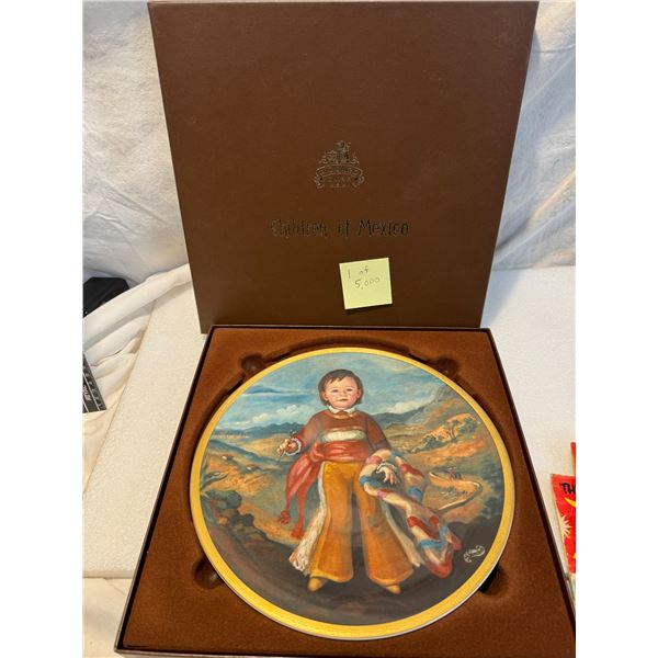 Children of Mexico collector plate 3338 of 5000