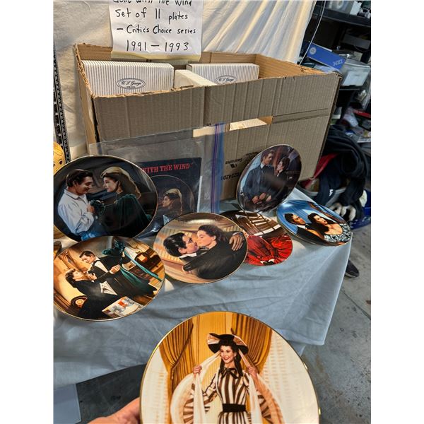 Gone with the wind collector plates critics choice series