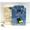 Image 1 : NEW MEN'S SHIRTS 1DENIM/1NATURAL SIZE 2XL